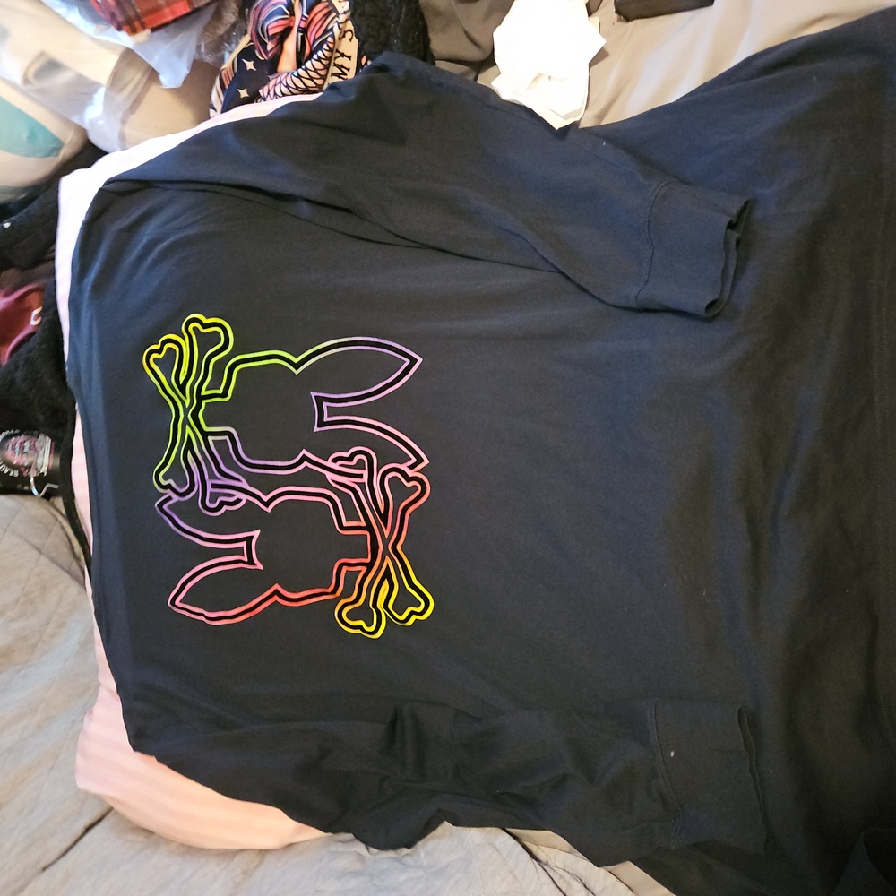 Psycho Bunny Black Men's Long Sleeve TShirt